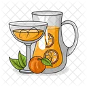 Suco De Laranja Bebida Suco Ícone