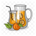 Suco De Laranja Bebida Suco Ícone