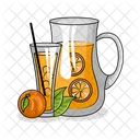 Suco De Laranja Bebida Suco Ícone