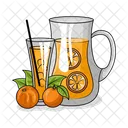 Suco De Laranja Bebida Suco Ícone