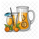 Suco De Laranja Bebida Suco Ícone