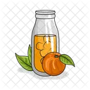 Suco De Laranja Garrafa Bebida Ícone