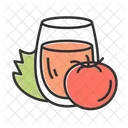 Tomate Suco Cor Ícone