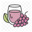 Uva Suco Cor Ícone