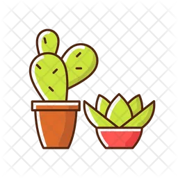 Suculentas y cactus  Icono