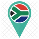 Sud Afrika Flagge Symbol