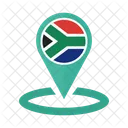 Sud Afrika Flagge Symbol