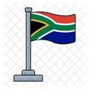 Sudafrica Pais Bandera Icono