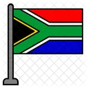 Sudafrica Bandera Del Pais Bandera Icono