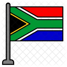 Südafrika Flag Symbol