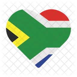 Südafrika Flag Symbol