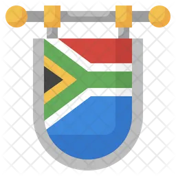 Südafrika Flag Symbol