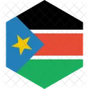 Sur Sudan Bandera Icono