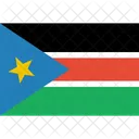 Sur Sudan Bandera Icono