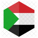 Sudao Bandeira Hexagono Ícone