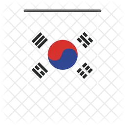 Südkorea Flag Symbol