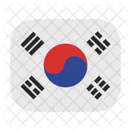 Südkorea Flag Symbol