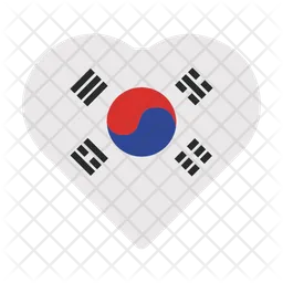 Südkorea Flag Symbol