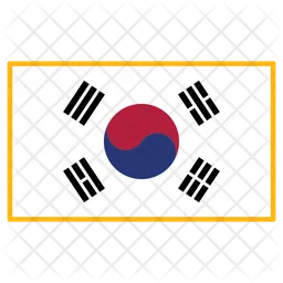 Korea, Süden Flag Symbol