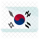 Sudkorea Flagge Symbol