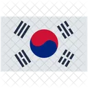 Sudkorea Flagge Korea Rechteck Symbol