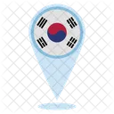 Standort Südkorea  Symbol