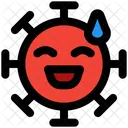 Sonrisa De Sudor Emoji De Coronavirus Coronavirus Icon