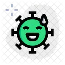 Sonrisa De Sudor Emoji De Coronavirus Coronavirus Icon
