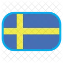 Suecia Pais Bandera Icono