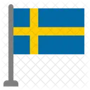 Bandera Pais Suecia Icono