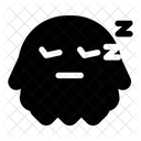 Sonoliento Emoticono Emoji Icono