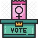 Sufragio Feminino Direitos Voto Ícone