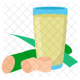 Sugarcane juice benefits  Icon