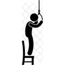 Suicide Homme Deprime Pendaison Icône
