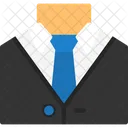 Suit And Tie Representing Professional Attire Business Dress Formal Wear Icon