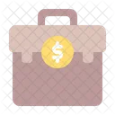 Suitcase Coin Money Icon