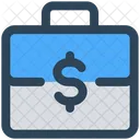 Suitcase Briefcase Money Icon