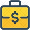 Suitcase Briefcase Money Icon