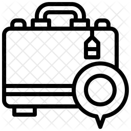 여행가방 위치  아이콘