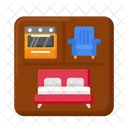 Suite Room Bed Icon