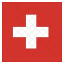 Suiza Pantone Bandera Icono