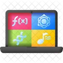 Materias Educacion Estudio Icono