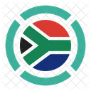 Sul Africa Bandeira Ícone