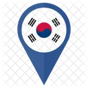 Sul Coreia Bandeira Ícone