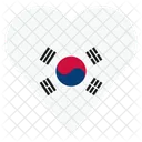 Sul Coreia Bandeira Ícone