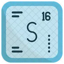 Sulfur Chemistry Periodic Table Icon