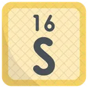 Sulfur Periodic Table Chemists Icon
