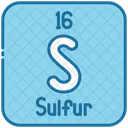 Sulfur Chemistry Periodic Table Icon