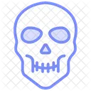 Skull Duotone Line Icon Icon