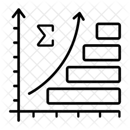 Summation Graph  Icon